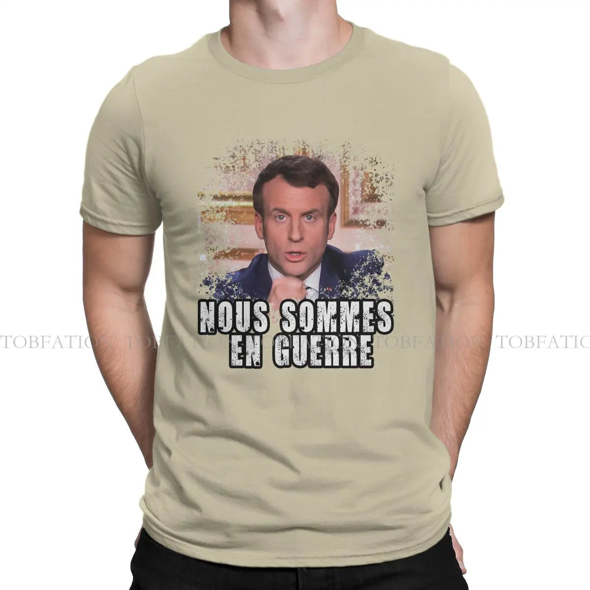 T-shirt « nous sommes en guerre » Emmanuel Macron (multi choix)