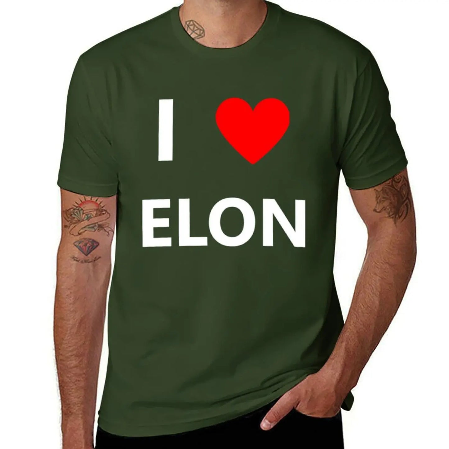 T-shirt « I Love ELon » Elon Musk (multi choix)