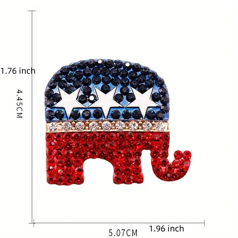 Broche vêtements Trump et drapeau américain Usa