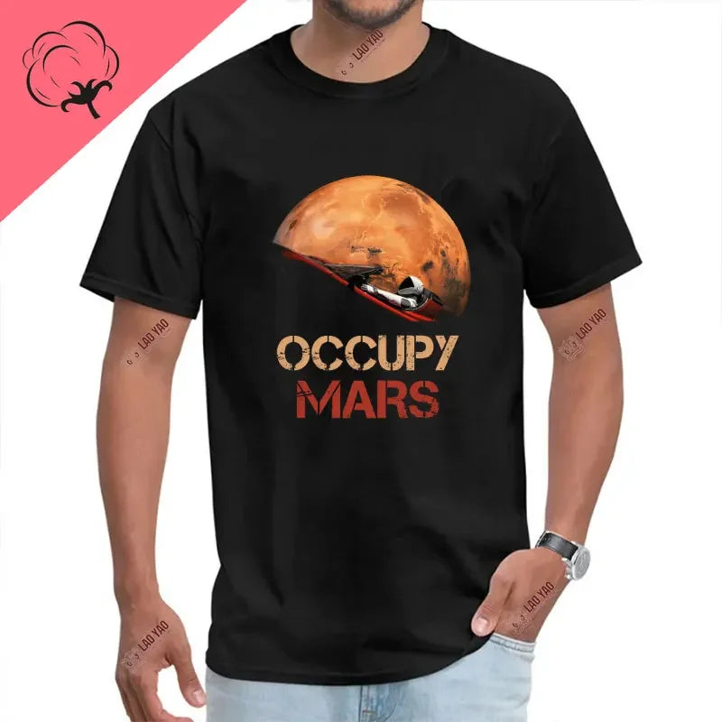 T-shirt « Space X », « Occupy Mars » Elon Musk (multi choix)