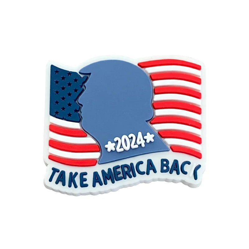 Breloques pour chaussures Donald Trump pour sabots, sandales, décoration, accessoires de chaussures, élections présidentielles américaines