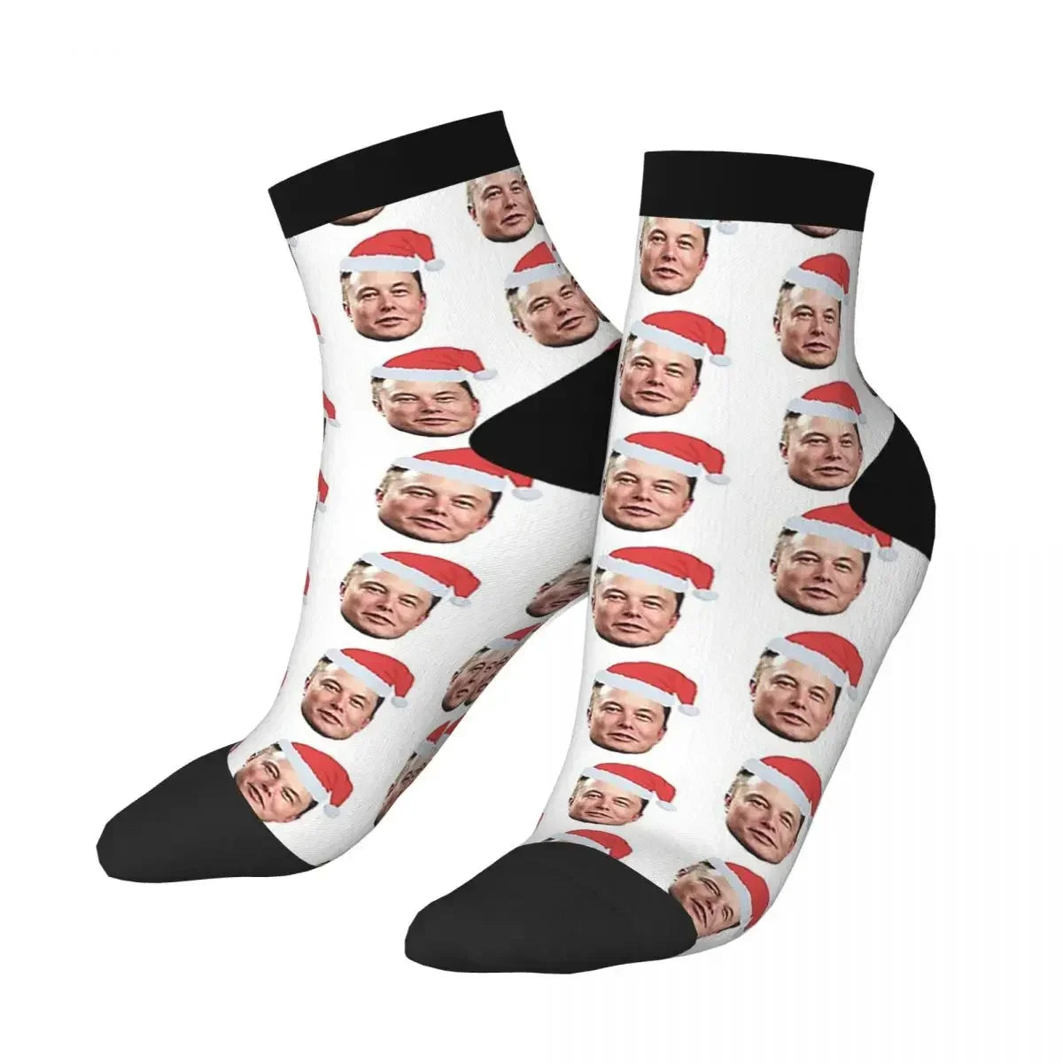 Chaussettes de musc Santa Elon toutes saisons, bas absorbant la sueur Harajuku, accessoires pour cadeaux unisexes