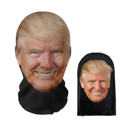 Cagoule / masque amusant avec tête de Donald Trump, Joe Biden, Kamala Harris, Kanye West