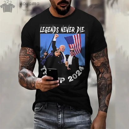 T-shirt amusant Donald Trump, T-shirt à manches courtes pour hommes et femmes (multi choix)