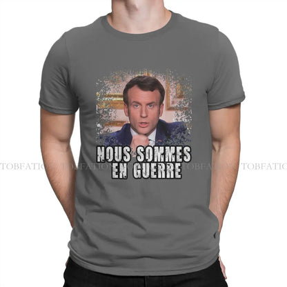 T-shirt « nous sommes en guerre » Emmanuel Macron (multi choix)