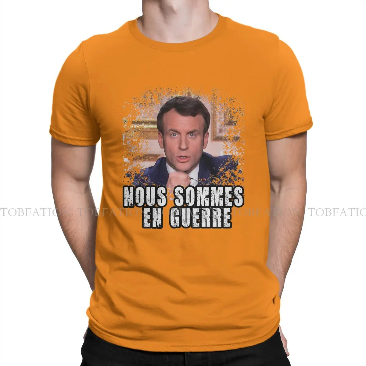 T-shirt « nous sommes en guerre » Emmanuel Macron (multi choix)
