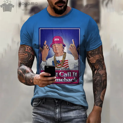 T-shirt amusant Donald Trump, T-shirt à manches courtes pour hommes et femmes (multi choix)