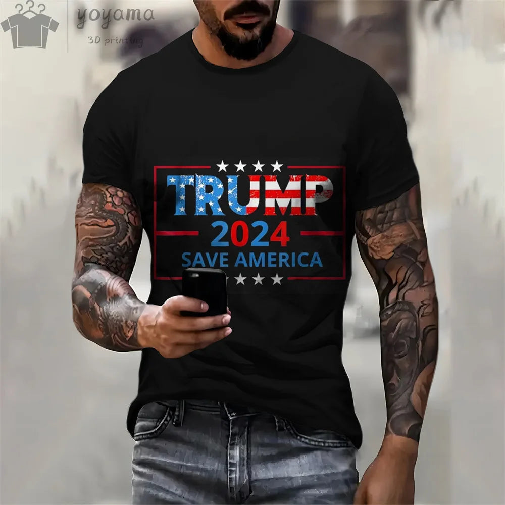 T-shirt amusant Donald Trump, T-shirt à manches courtes pour hommes et femmes (multi choix)