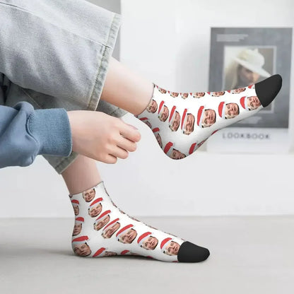 Chaussettes de musc Santa Elon toutes saisons, bas absorbant la sueur Harajuku, accessoires pour cadeaux unisexes