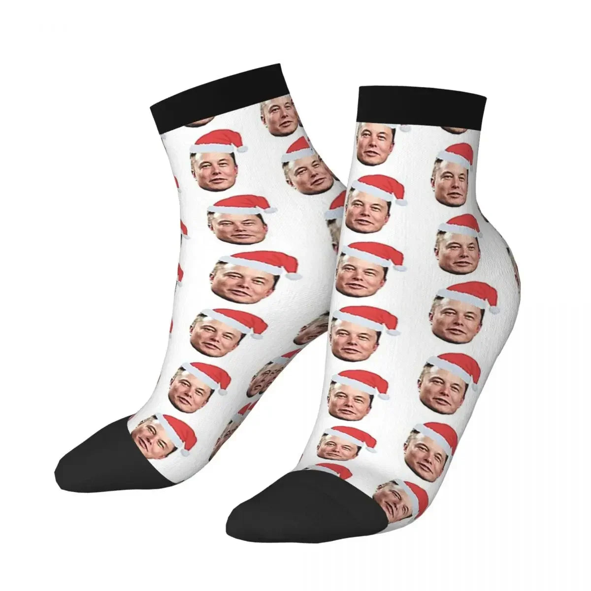 Chaussettes de musc Santa Elon toutes saisons, bas absorbant la sueur Harajuku, accessoires pour cadeaux unisexes