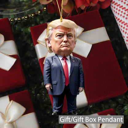 Décoration sapin de noël 2D Donald Trump