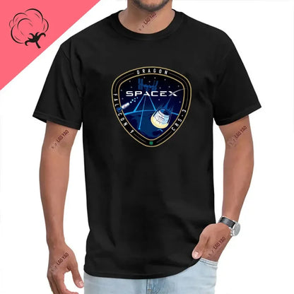 Space X Logo 100% coton T-shirts SpaceX Starship plan Punk Mars Bfr fusée graphique T-shirts Elon Musk ingénieur hommes T-shirt