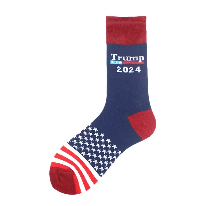 Paire de chaussettes amusantes Trump avec frange (multi choix)