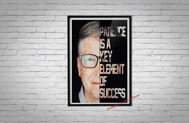 Warren Buffett citations de motivation film Elon Musk citations célèbres toile peinture affiche impression photos salon décor à la maison