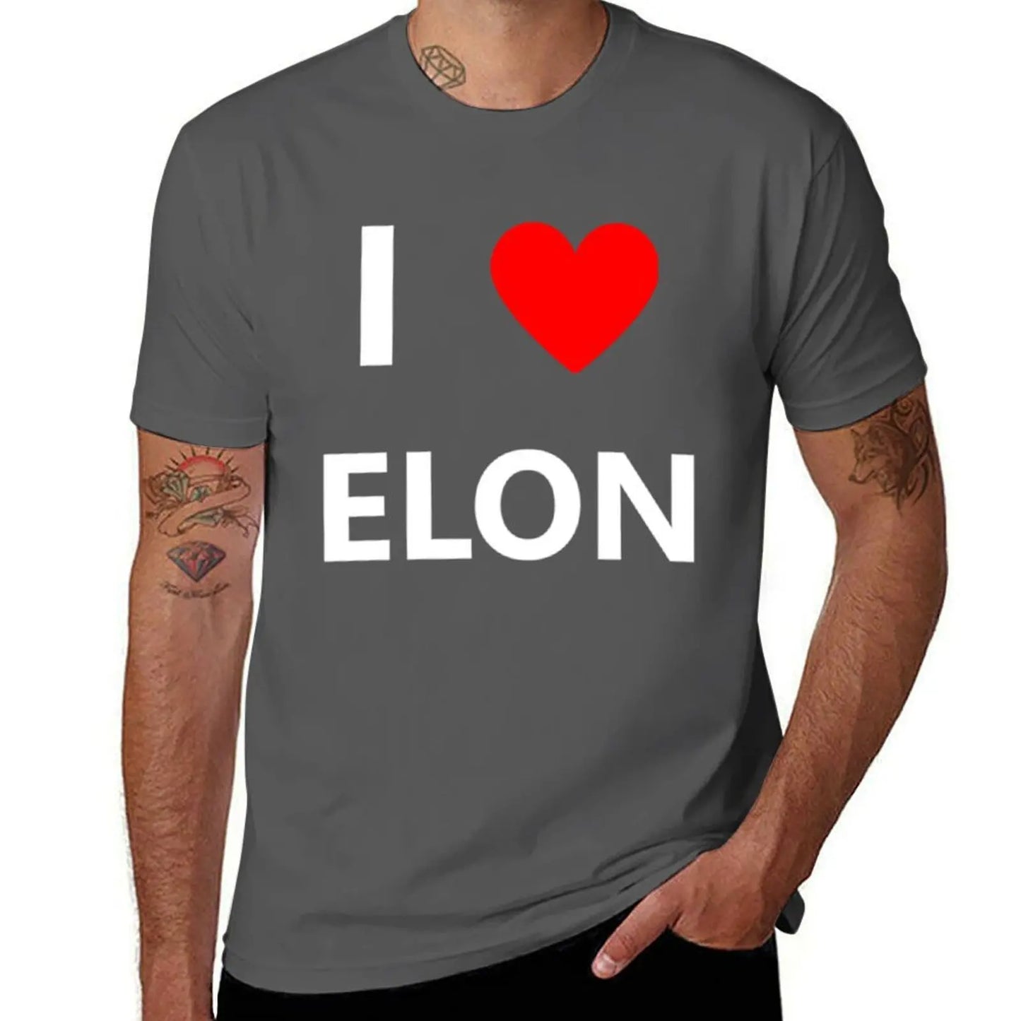 I Coussins Love Elon Musk Fan Space T-Shirt pour hommes, cadeaux, médicaments, sueur, grande taille, médicaments, blancs, surdimensionné, garçons