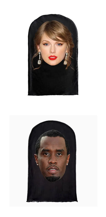 Cagoule / masque amusant avec tête de Donald Trump, Joe Biden, Kamala Harris, Kanye West