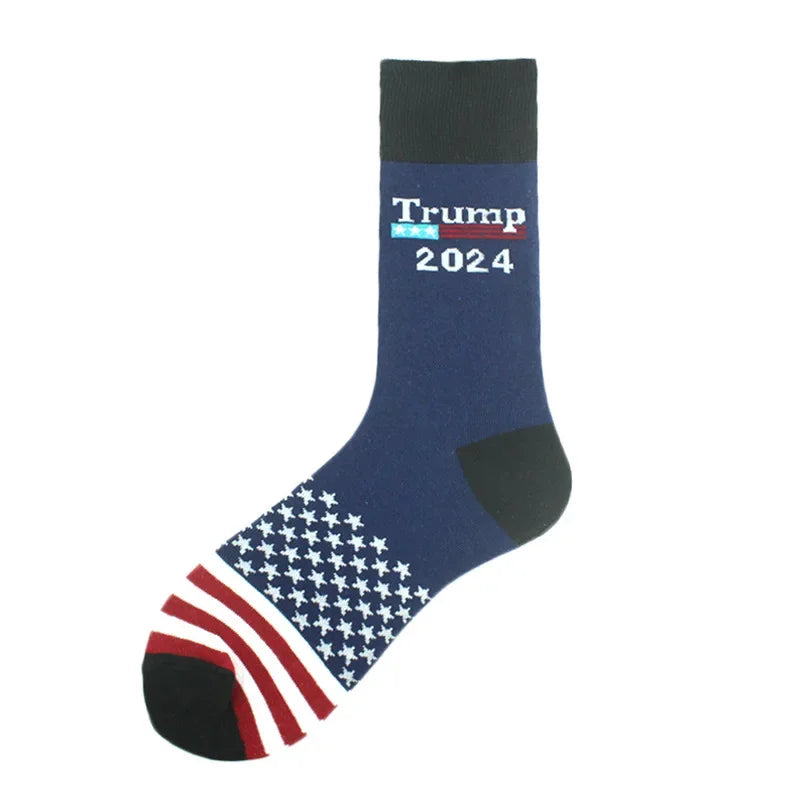 Paire de chaussettes amusantes Trump avec frange (multi choix)