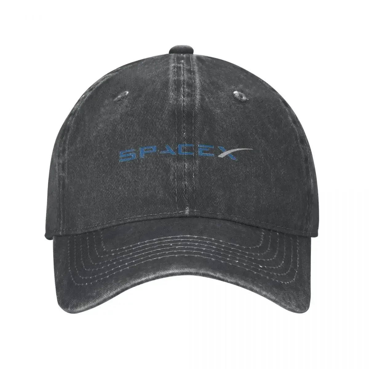 Denim lavé SpaceX Space X Logo Elon Musk Casquette de Baseball été Snapback Cowboy chapeaux os faucon fusée lourde Casquette Gorras