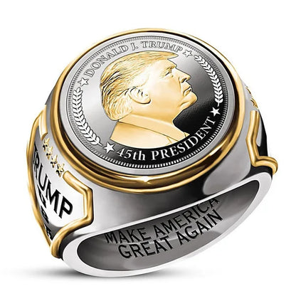 Bague chevalière Donald Trump Usa