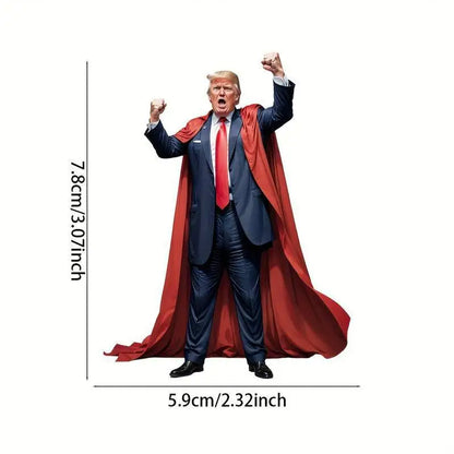 Porte clefs 2D Donald Trump avec une cape