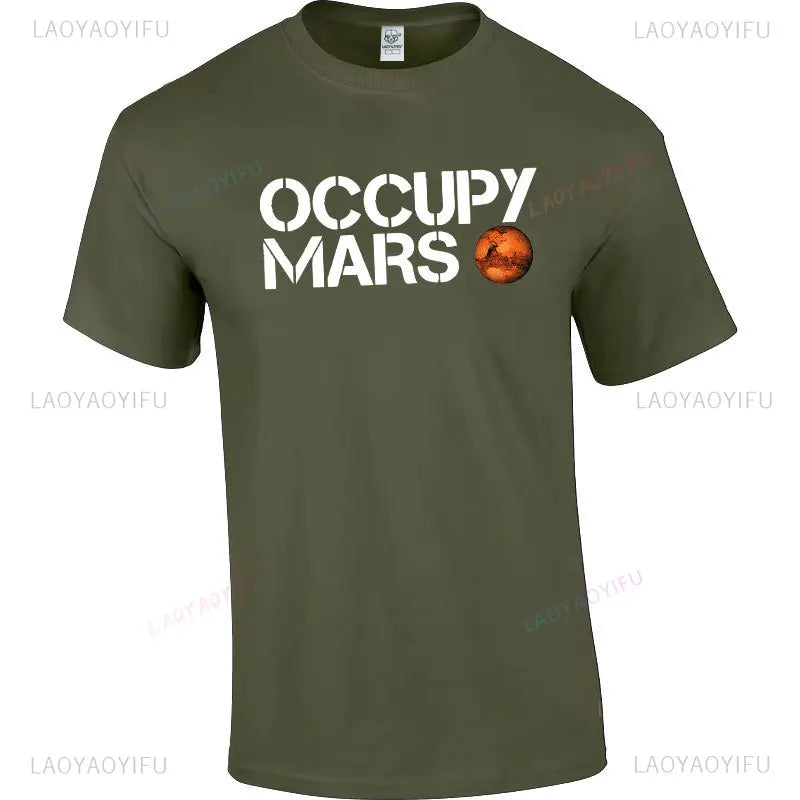 T-shirt graphique Elon Musk pour homme, streetwear en coton, mode de rue, jeu de grains de taupe, haute qualité, extérieur, été