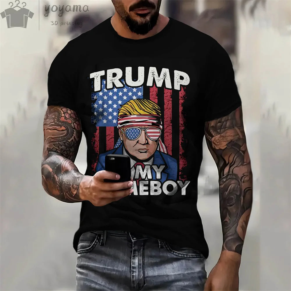 T-shirt amusant Donald Trump, T-shirt à manches courtes pour hommes et femmes (multi choix)