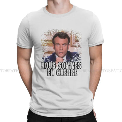 T-shirt « nous sommes en guerre » Emmanuel Macron (multi choix)