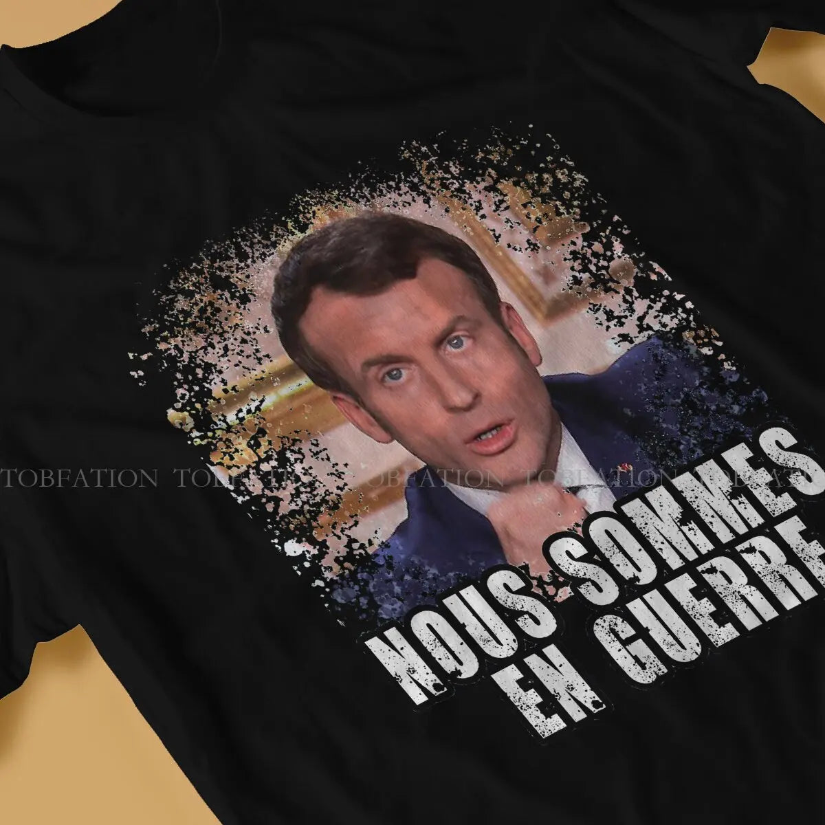 T-shirt « nous sommes en guerre » Emmanuel Macron (multi choix)