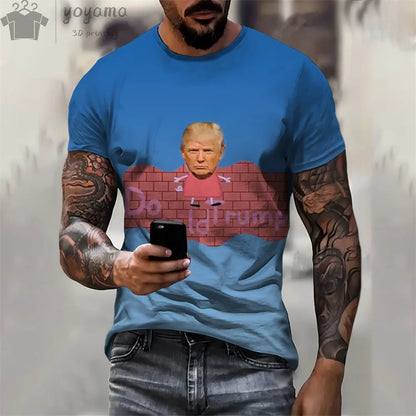 T-shirt amusant Donald Trump, T-shirt à manches courtes pour hommes et femmes (multi choix)