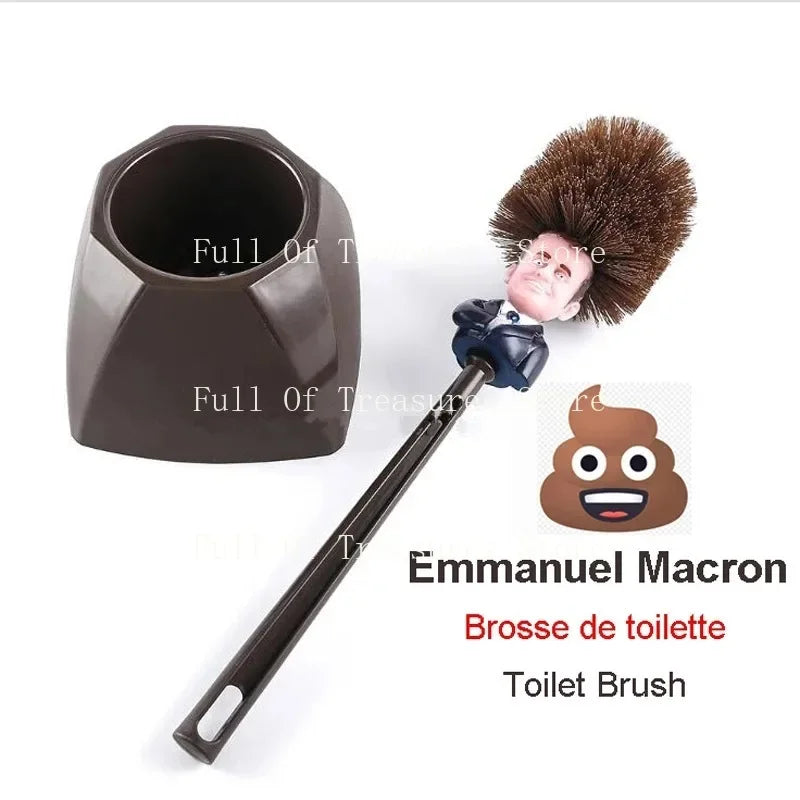 Brosse de toilette Emmanuel Macron, MK se WC, MK se, France, président, bâillon drôle, cadeau