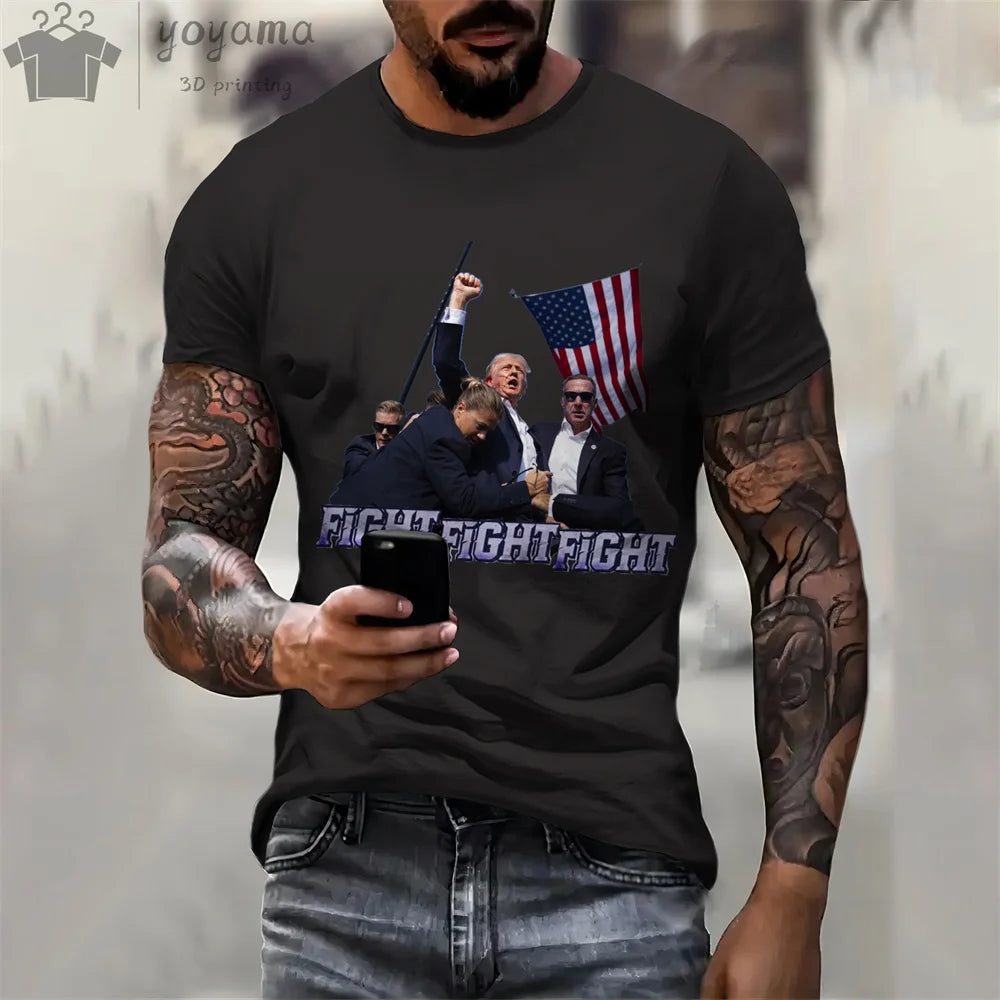 T-shirt amusant Donald Trump, T-shirt à manches courtes pour hommes et femmes (multi choix)