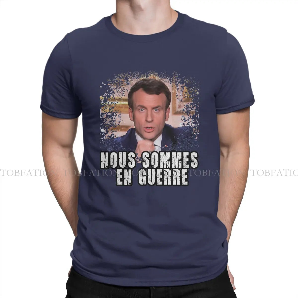 T-shirt « nous sommes en guerre » Emmanuel Macron (multi choix)