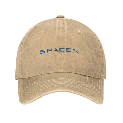 Denim lavé SpaceX Space X Logo Elon Musk Casquette de Baseball été Snapback Cowboy chapeaux os faucon fusée lourde Casquette Gorras