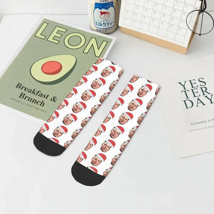 Chaussettes de musc Santa Elon toutes saisons, bas absorbant la sueur Harajuku, accessoires pour cadeaux unisexes