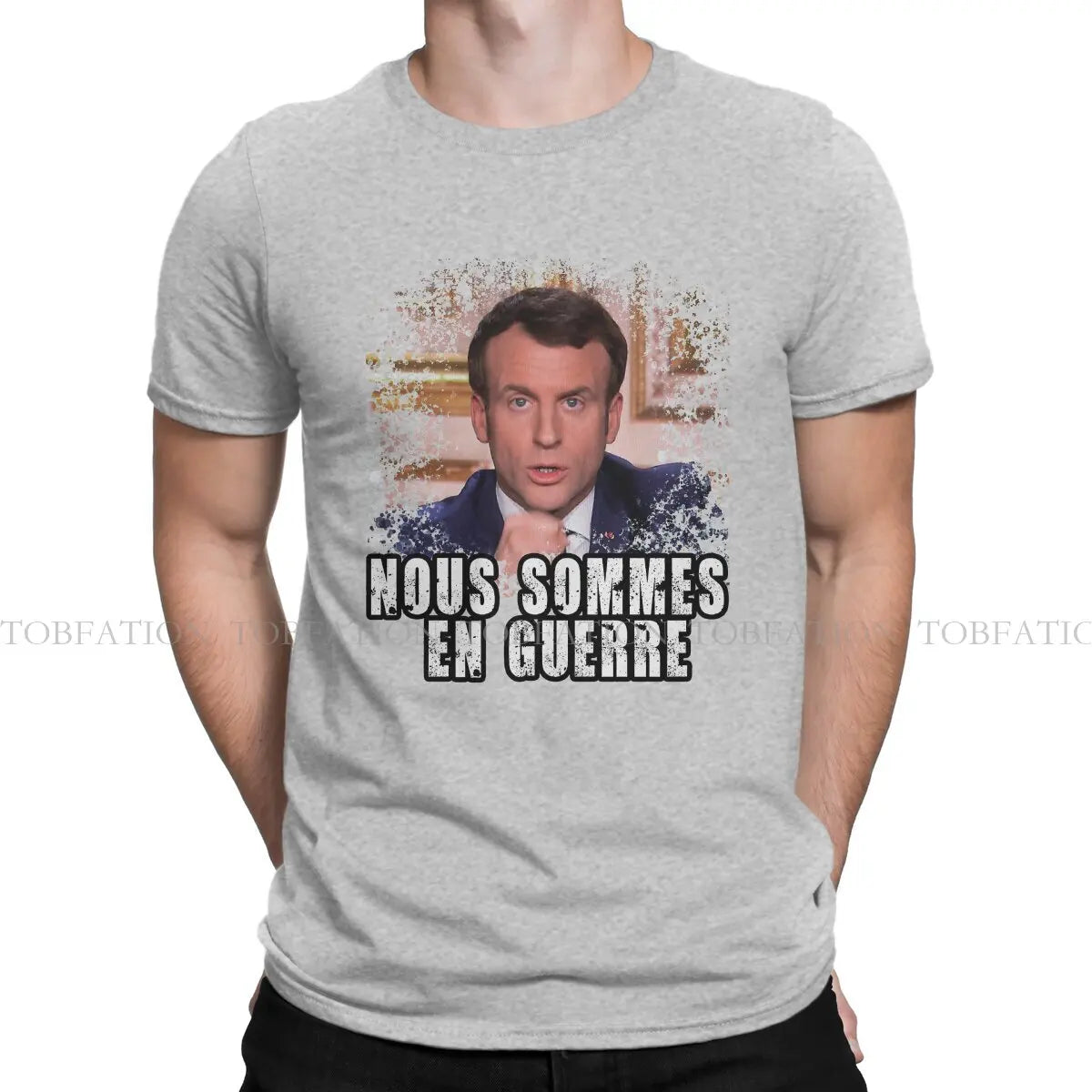T-shirt « nous sommes en guerre » Emmanuel Macron (multi choix)