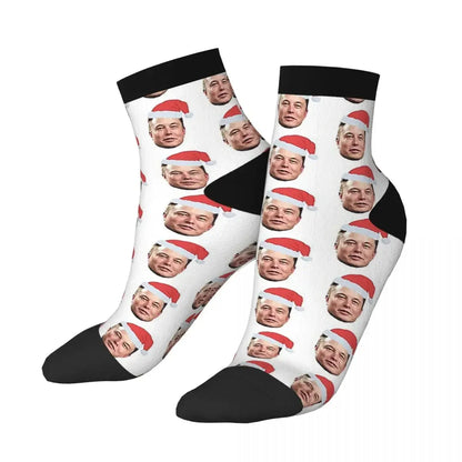 Chaussettes de musc Santa Elon toutes saisons, bas absorbant la sueur Harajuku, accessoires pour cadeaux unisexes