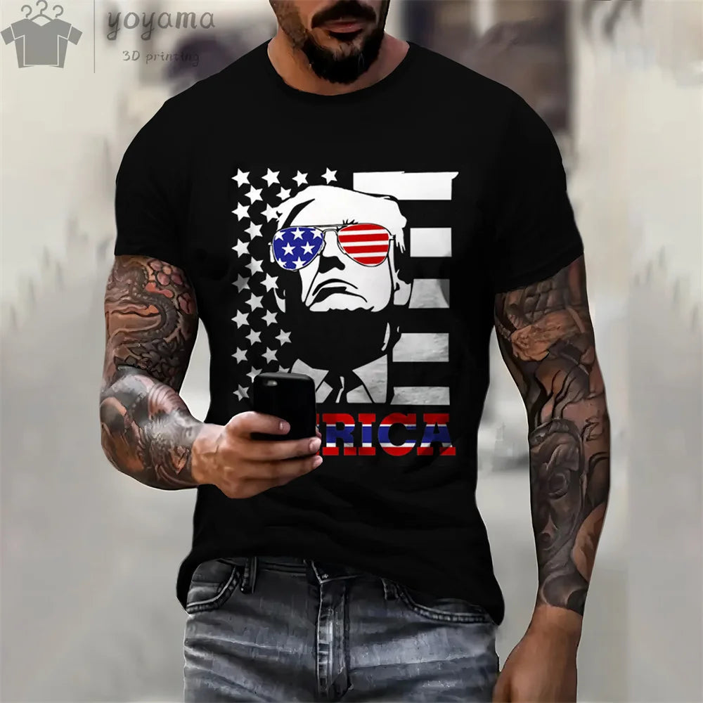 T-shirt amusant Donald Trump, T-shirt à manches courtes pour hommes et femmes (multi choix)