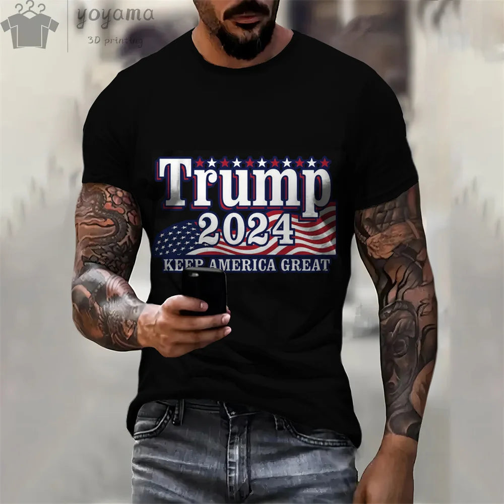 T-shirt amusant Donald Trump, T-shirt à manches courtes pour hommes et femmes (multi choix)