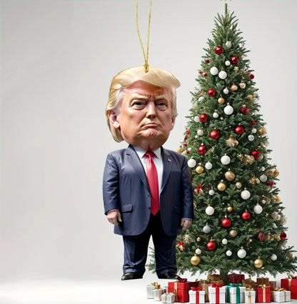 Décoration sapin de noël 2D Donald Trump