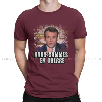 T-shirt « nous sommes en guerre » Emmanuel Macron (multi choix)