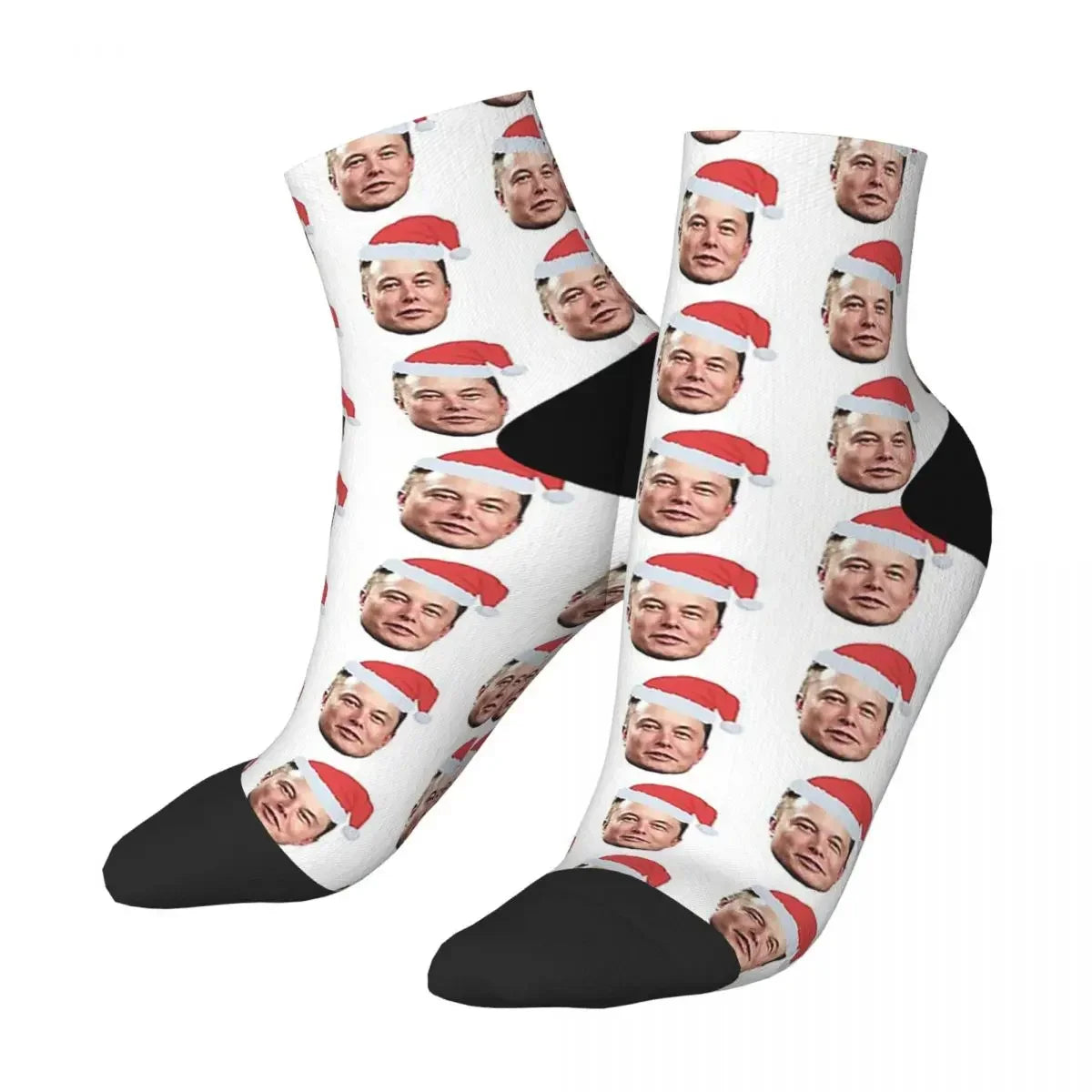 Chaussettes de musc Santa Elon toutes saisons, bas absorbant la sueur Harajuku, accessoires pour cadeaux unisexes