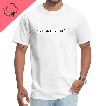 Space X Logo 100% coton T-shirts SpaceX Starship plan Punk Mars Bfr fusée graphique T-shirts Elon Musk ingénieur hommes T-shirt