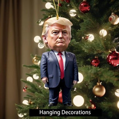 Décoration sapin de noël 2D Donald Trump