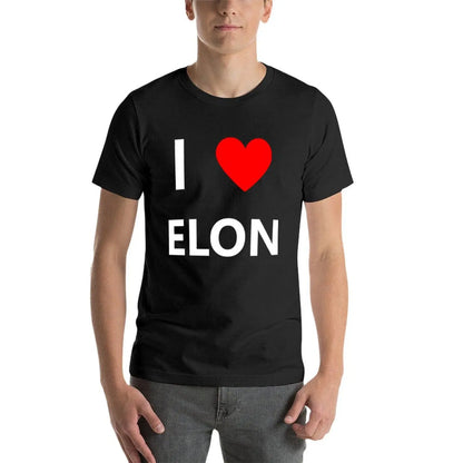 I Coussins Love Elon Musk Fan Space T-Shirt pour hommes, cadeaux, médicaments, sueur, grande taille, médicaments, blancs, surdimensionné, garçons