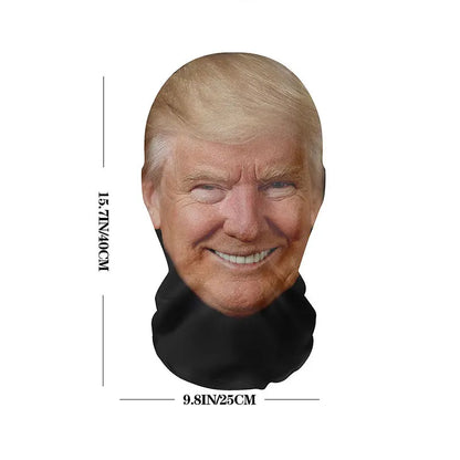 Cagoule / masque amusant avec tête de Donald Trump, Joe Biden, Kamala Harris, Kanye West